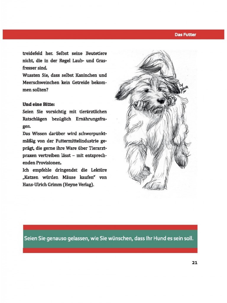 Illustration dans le livre "Mit Hunden sein" de Eva Windisch