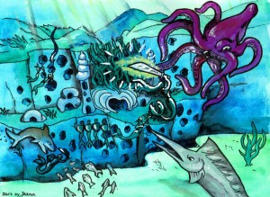 Concept Art: Underwater Battle