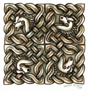 Design: Celtic Knotwork with Horses